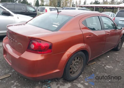 2012 Dodge Avenger Se from USA, damaged, VIN 1C3CDZAB8CN272734